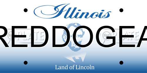 REDDOGEA Illinois License Plate