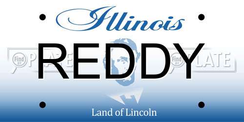 REDDY Illinois License Plate