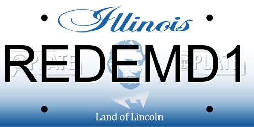 REDEMD1 Illinois License Plate
