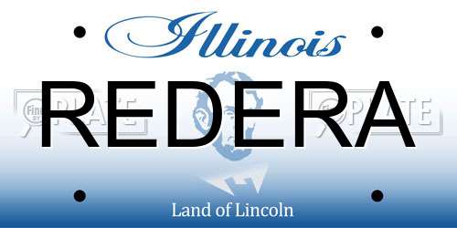 REDERA Illinois License Plate