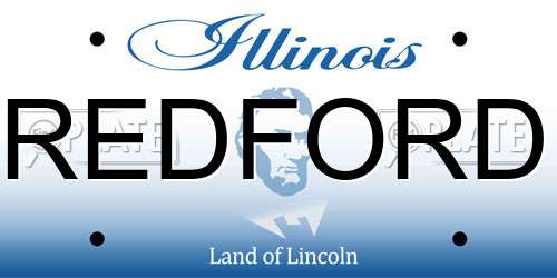 REDFORD Illinois License Plate