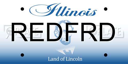 REDFRD Illinois License Plate