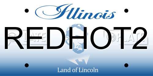 REDHOT2 Illinois License Plate