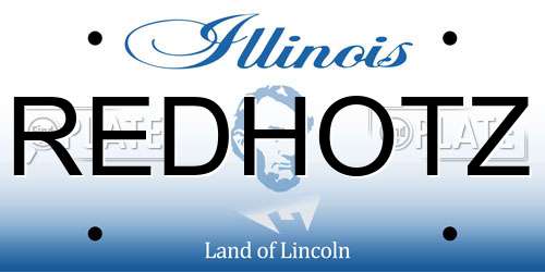 REDHOTZ Illinois License Plate