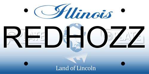 REDHOZZ Illinois License Plate