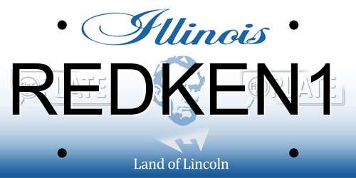REDKEN1 Illinois License Plate
