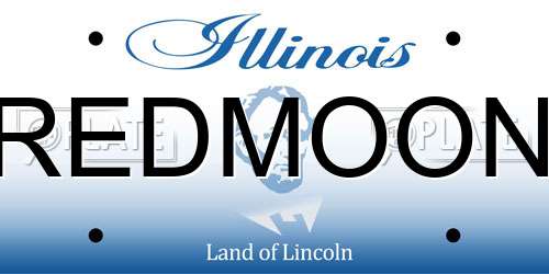 REDMOON Illinois License Plate