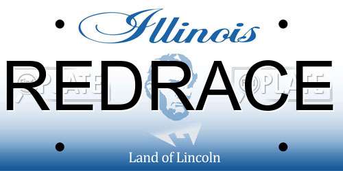 REDRACE Illinois License Plate