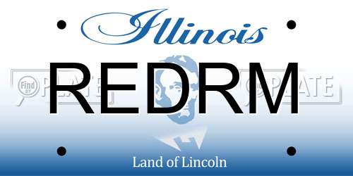 REDRM Illinois License Plate