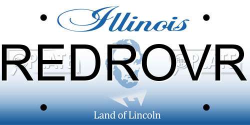 REDROVR Illinois License Plate