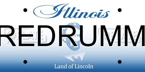 REDRUMM Illinois License Plate