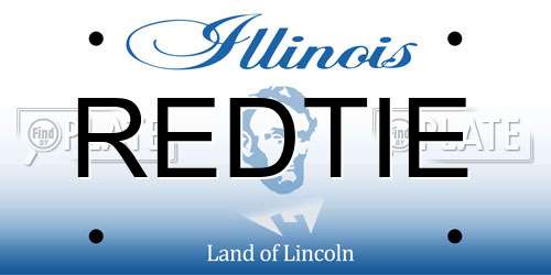 REDTIE Illinois License Plate