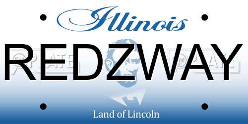 REDZWAY Illinois License Plate