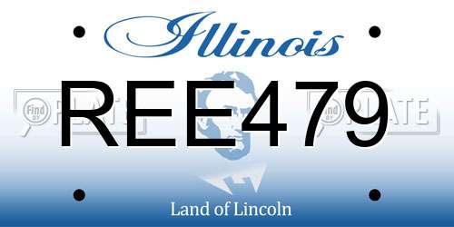 REE479 Illinois License Plate