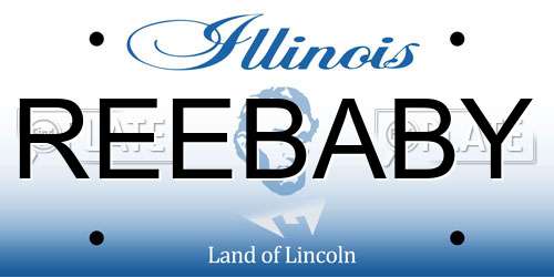 REEBABY Illinois License Plate