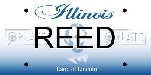 REED Illinois License Plate
