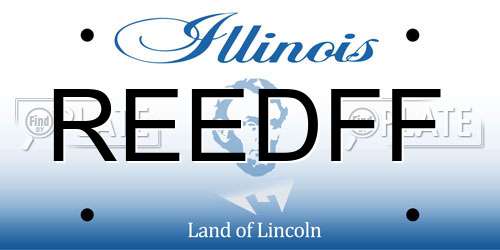 REEDFF Illinois License Plate