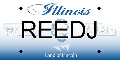 REEDJ Illinois License Plate