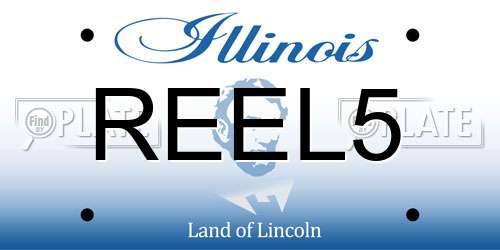 REEL5 Illinois License Plate