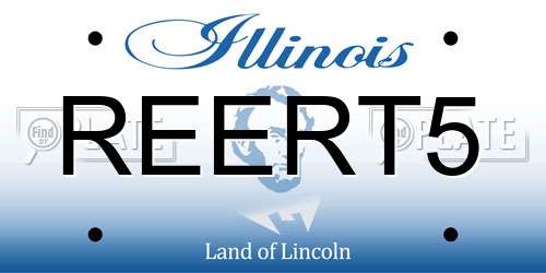 REERT5 Illinois License Plate