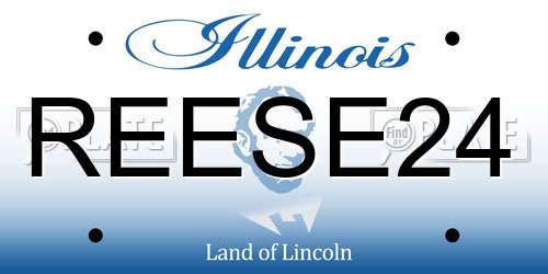 REESE24 Illinois License Plate