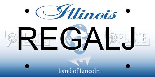 REGALJ Illinois License Plate