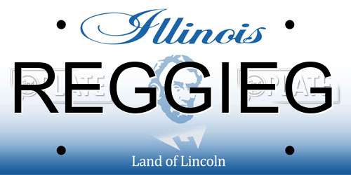 REGGIEG Illinois License Plate