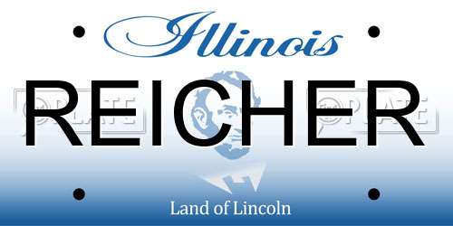 REICHER Illinois License Plate