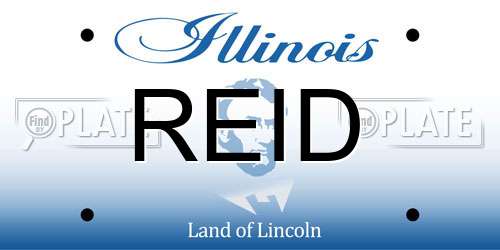 REID Illinois License Plate