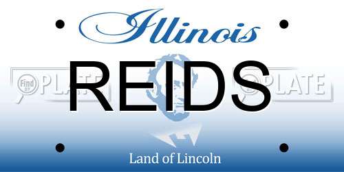 REIDS Illinois License Plate
