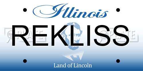 REKLISS Illinois License Plate