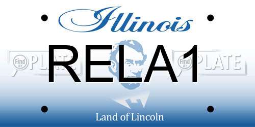 RELA1 Illinois License Plate