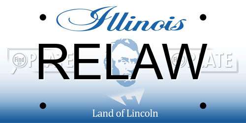 RELAW Illinois License Plate
