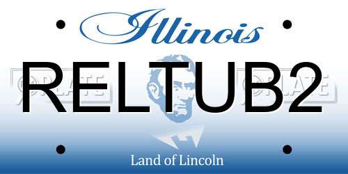 RELTUB2 Illinois License Plate