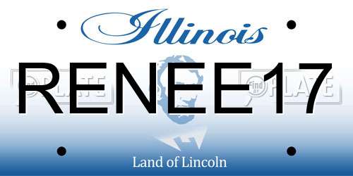 RENEE17 Illinois License Plate