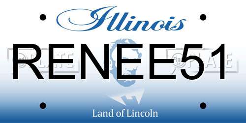 RENEE51 Illinois License Plate