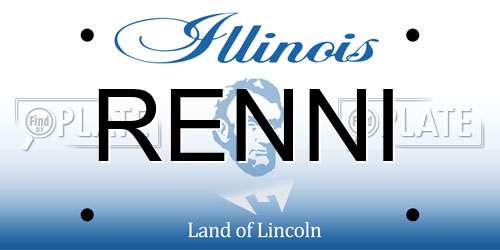 RENNI Illinois License Plate