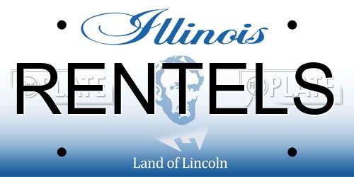 RENTELS Illinois License Plate