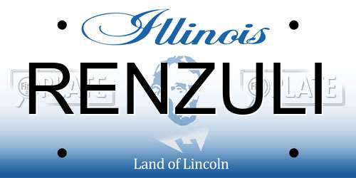 RENZULI Illinois License Plate