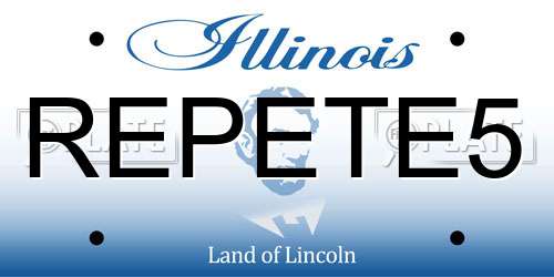 REPETE5 Illinois License Plate