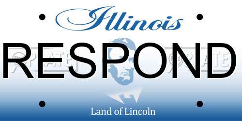 RESPOND Illinois License Plate