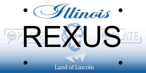 REXUS Illinois License Plate