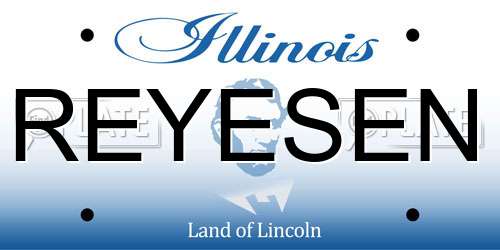 REYESEN Illinois License Plate