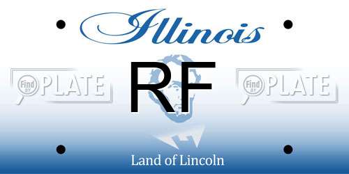 RF Illinois License Plate