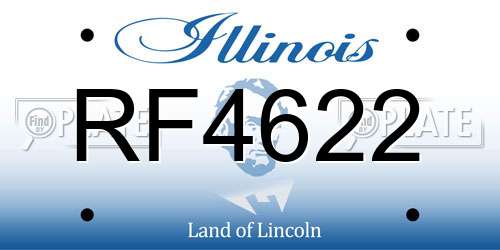 RF4622 Illinois License Plate