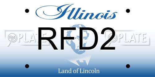 RFD2 Illinois License Plate