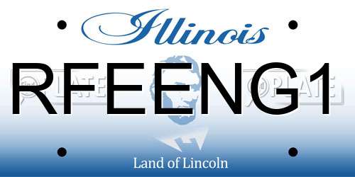 RFEENG1 Illinois License Plate