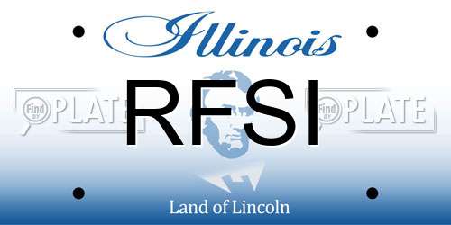 RFSI Illinois License Plate