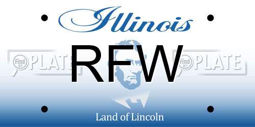 RFW Illinois License Plate