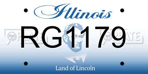 RG1179 Illinois License Plate